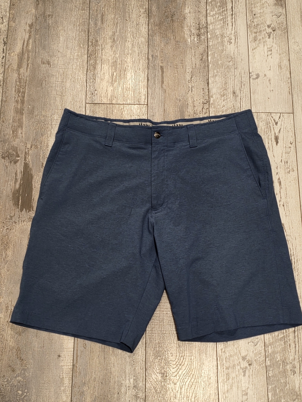 36W Men's Callaway Golf Shorts Flex Fit Smooth Blue Flawless Flat Front